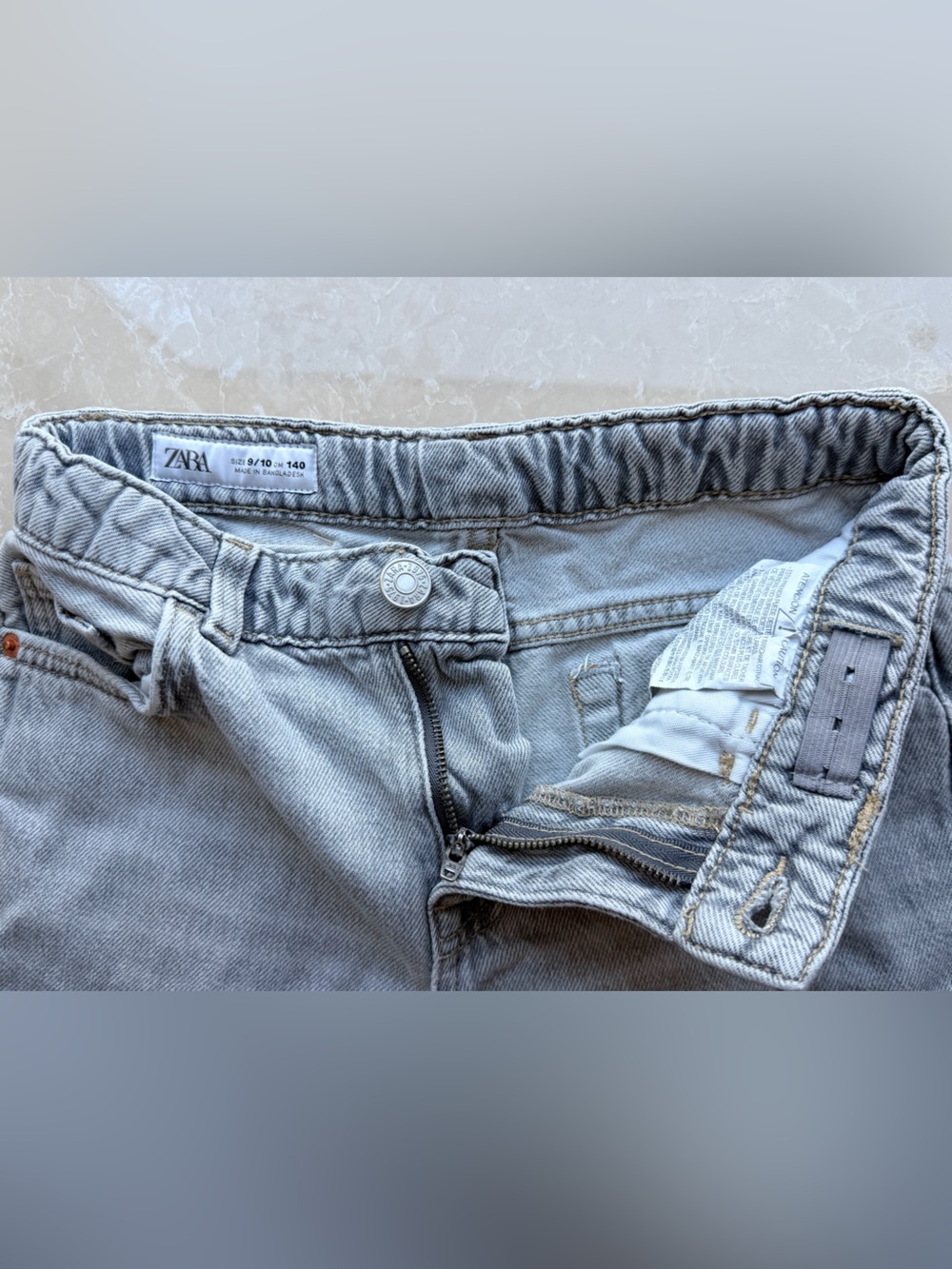 ZARA Jeans Size 9/10 kids , boys, girls, gray color, cotton 100%. - Picture 4 of 13